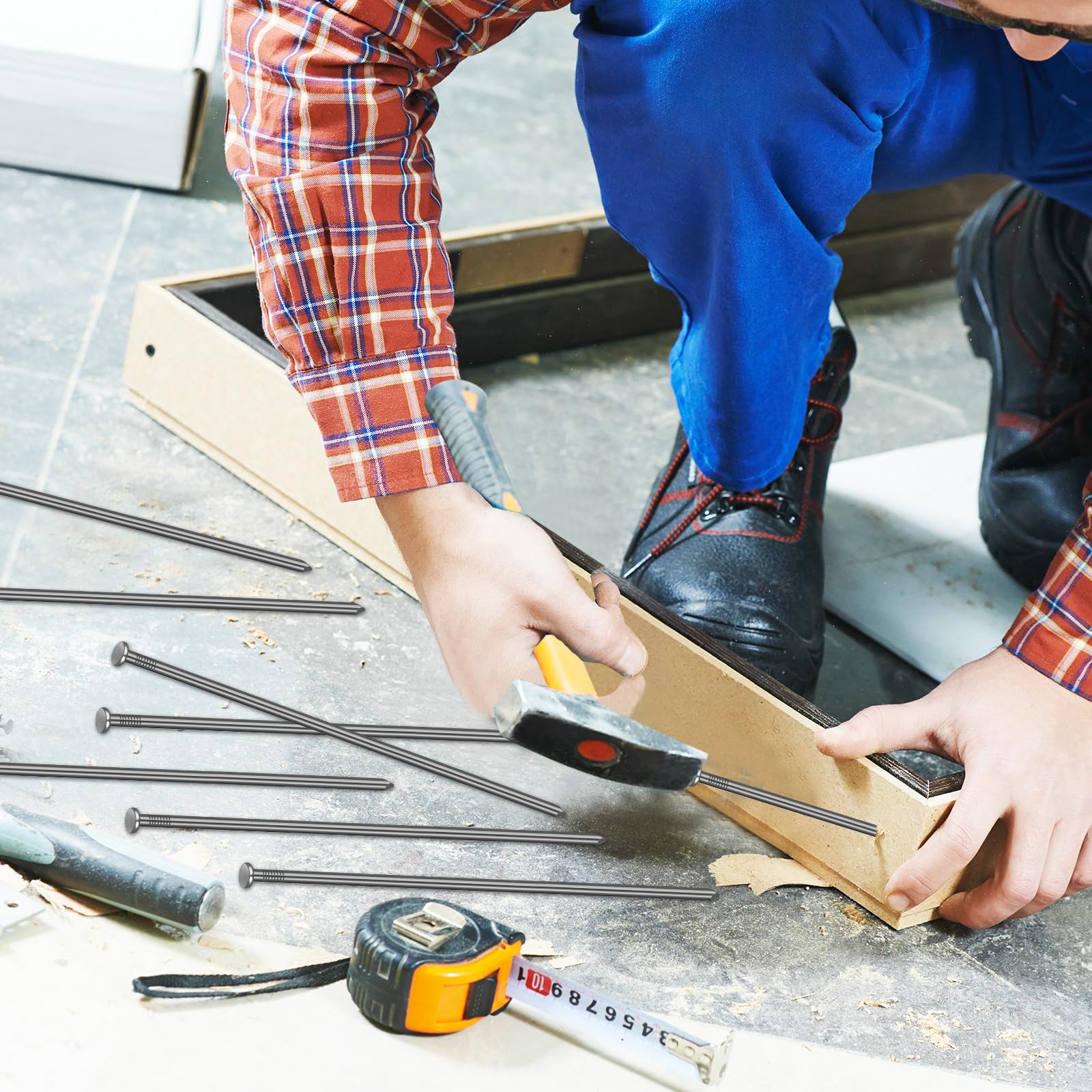Nuenen stake driven through timber plank for strong hold benefit