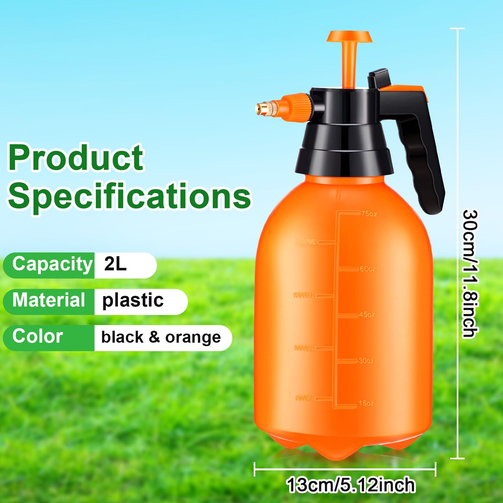 Nuogo closeup of adjustable brass nozzle delivering precise spray control and improved durability