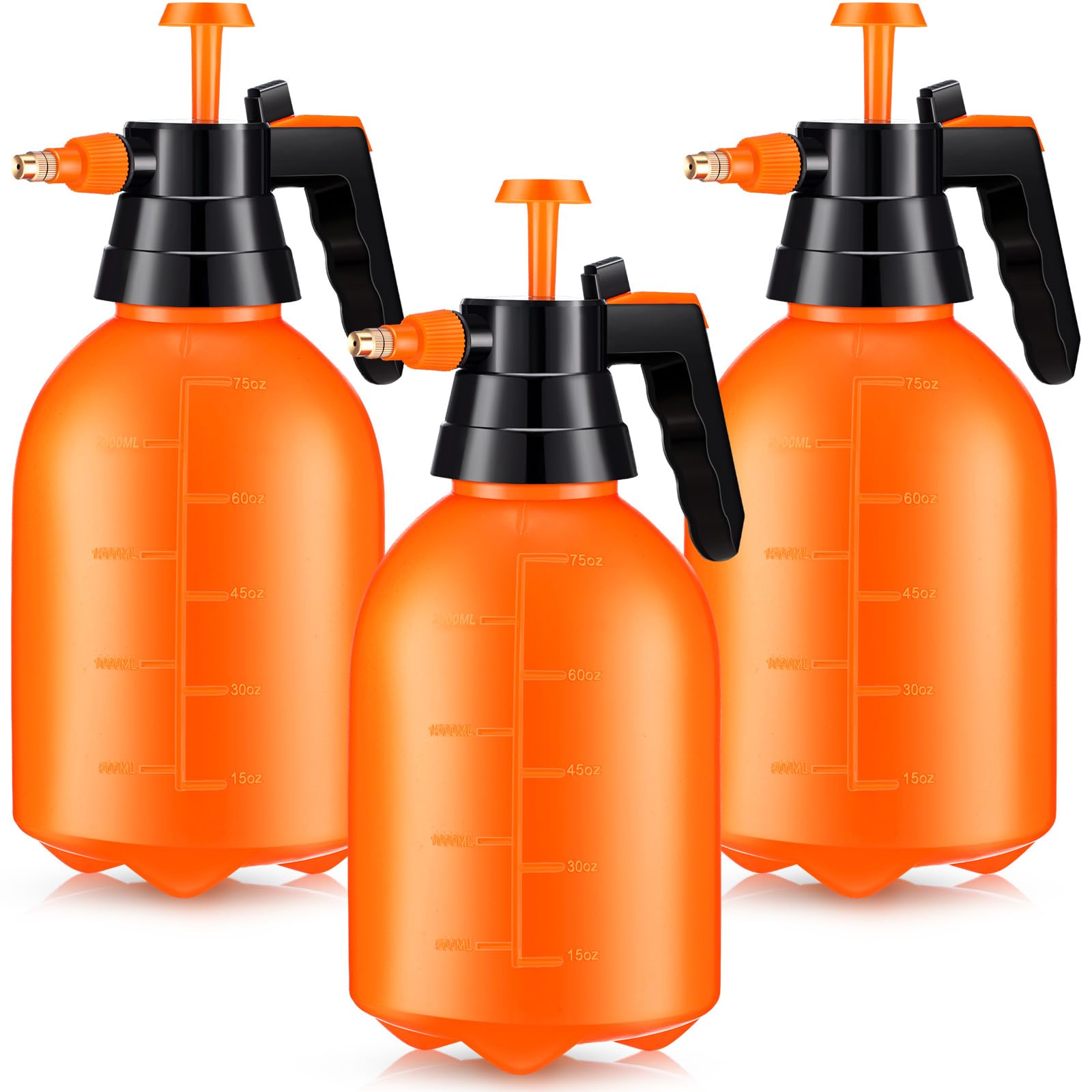 Nuogo front packaging showing three orange sprayers and contents for easy identification and storage