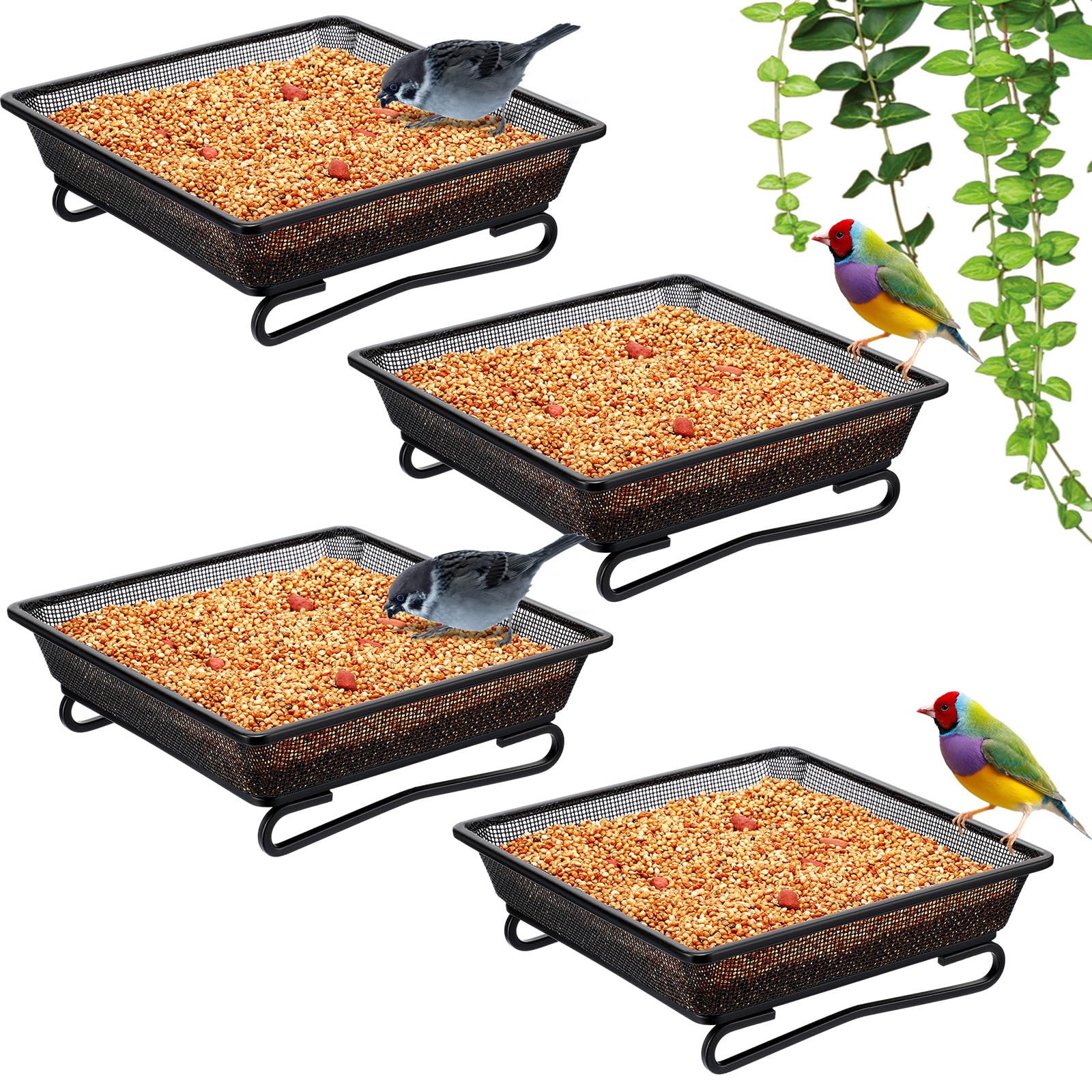 Nuogo front view tray showing square platform and seed holding benefit