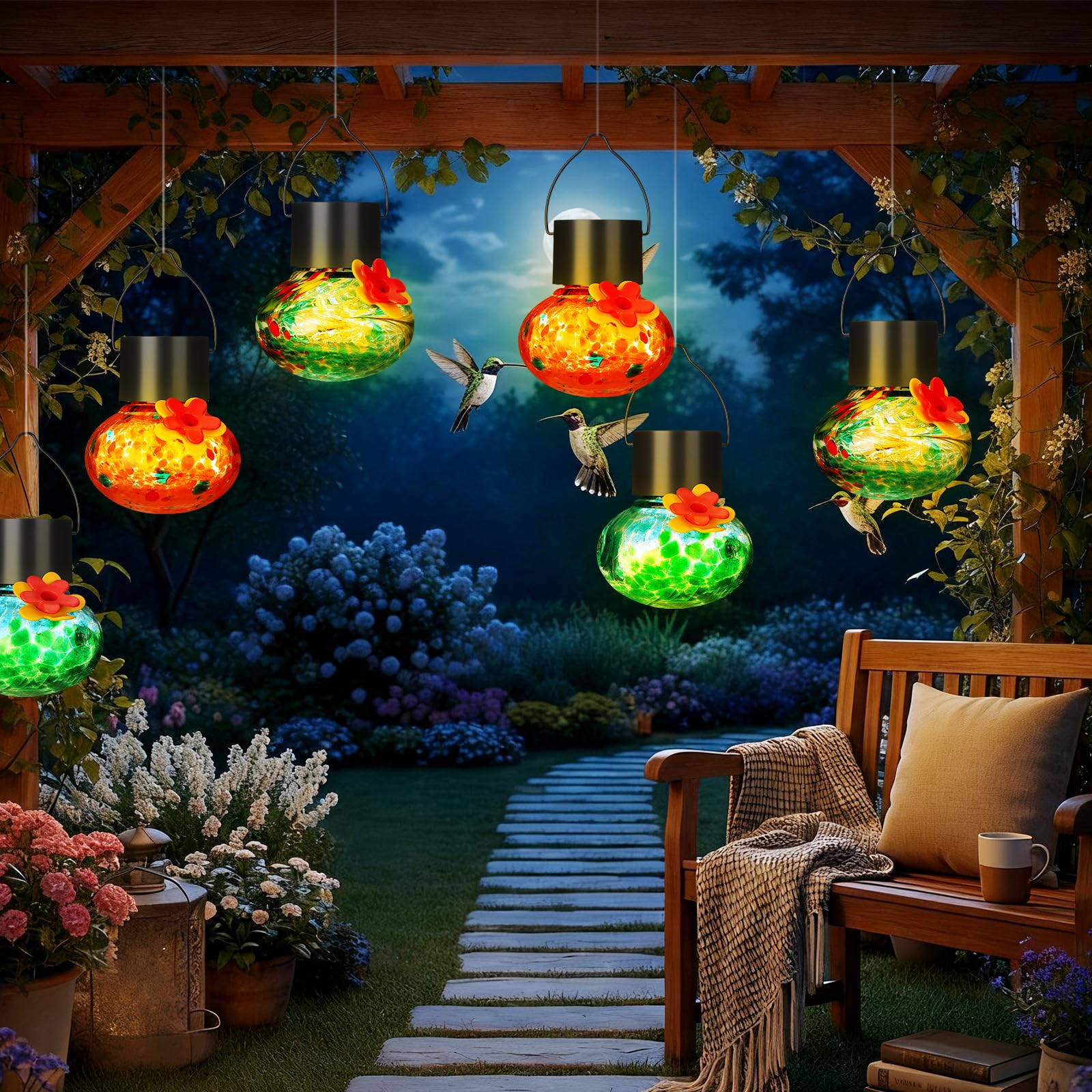Nuogo feeders displayed in a garden setting enhancing outdoor decor and birdwatching