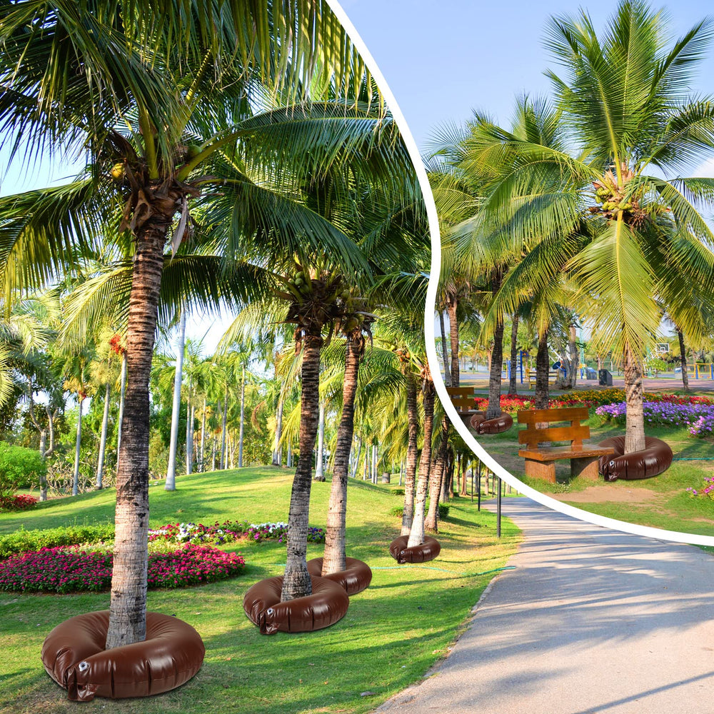 Nuogo ring blended in mulch showing discreet appearance and reduced visibility benefit