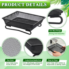 Nuogo tray in use with doves feeding demonstrating wildlife attraction benefit