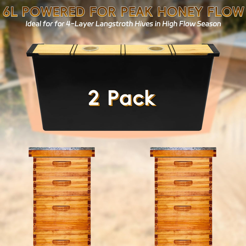 NUOMIC bees using internal ladder access showing calm feeding and less robbing