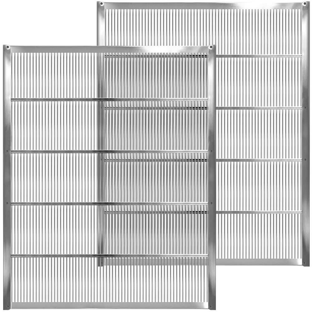 NUOMIC front view of galvanized queen excluder showing fit and finish benefit