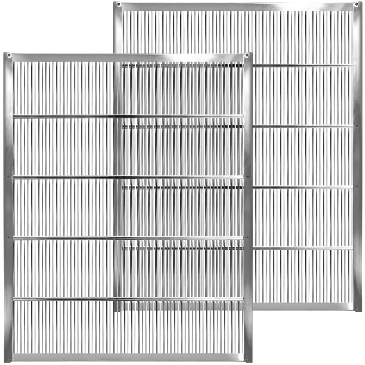 NUOMIC front view of galvanized queen excluder showing fit and finish benefit