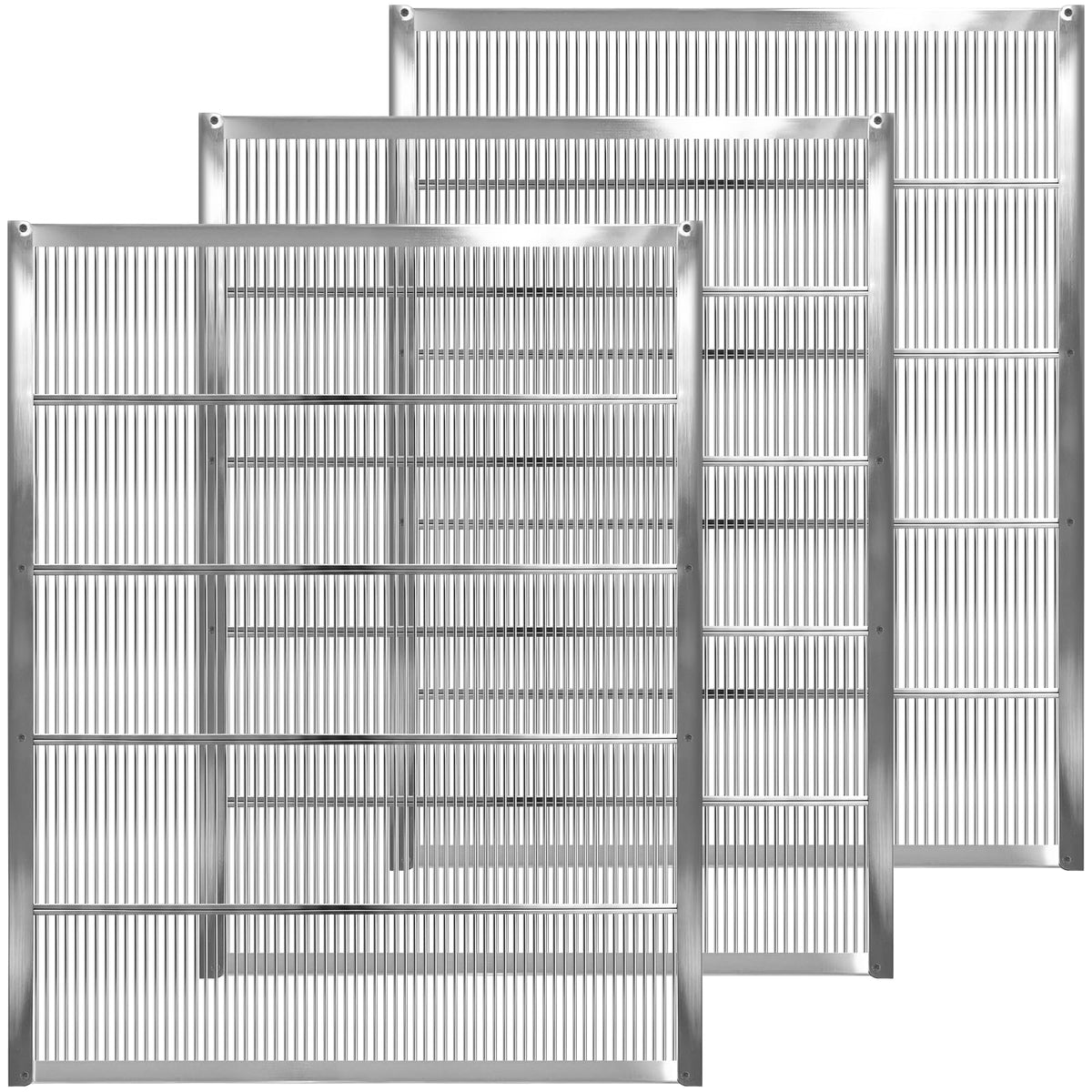NUOMIC front view showing galvanized excluder for durable hive separation