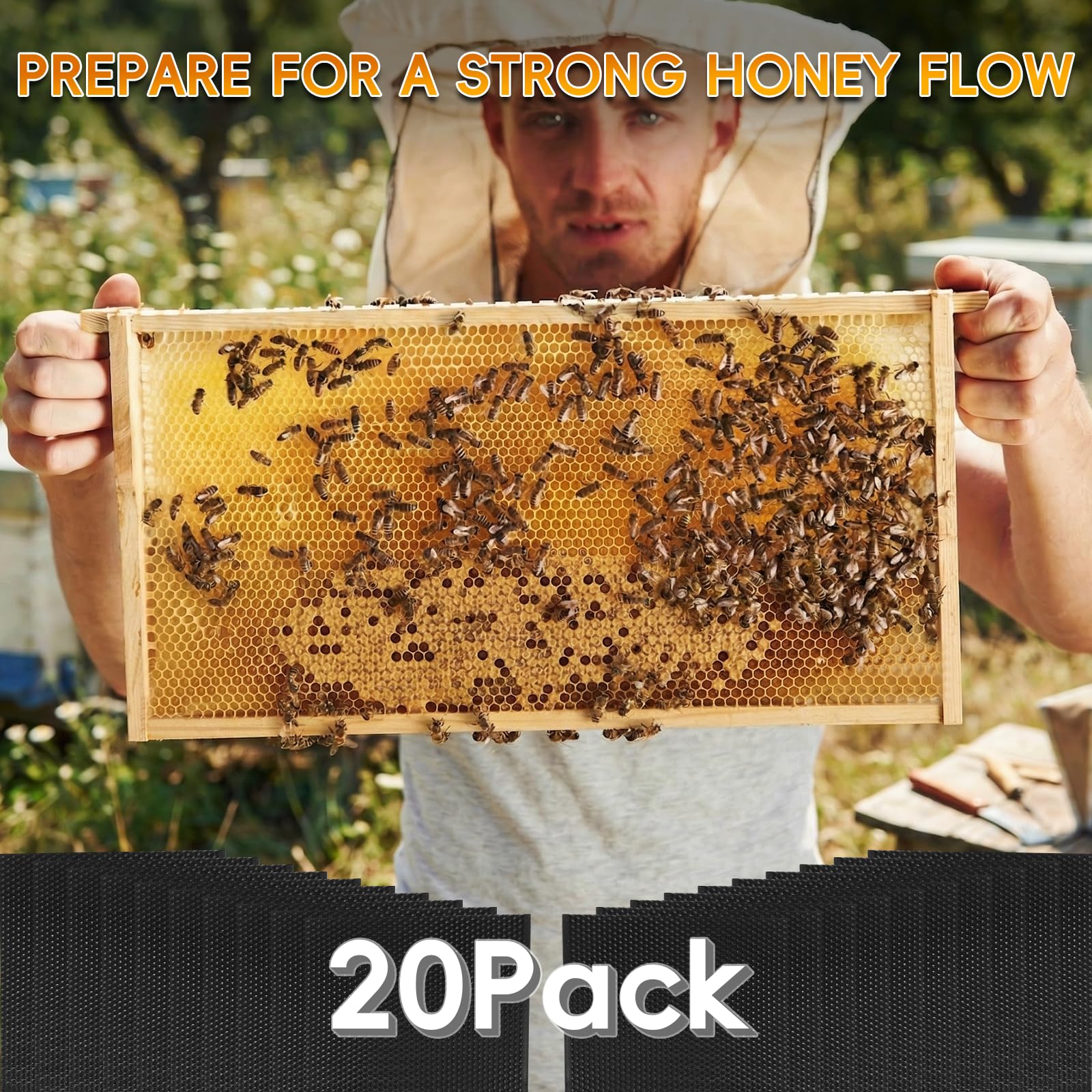 NUOMIC sheets staged in an apiary for efficient hive setup and maintenance