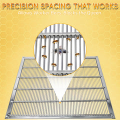 NUOMIC detailed shot of rounded edges for safer bee movement and handling