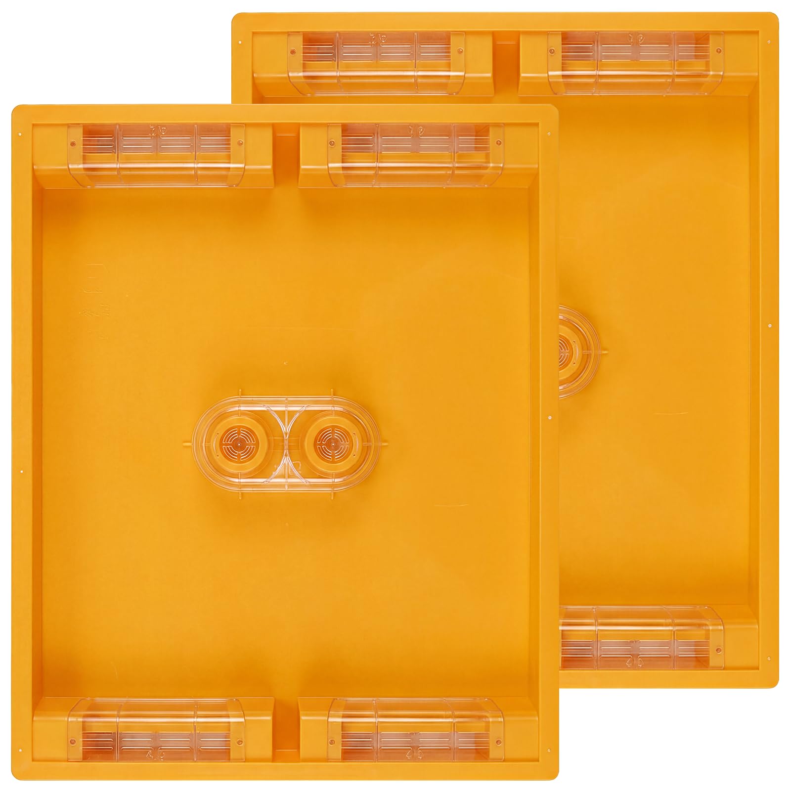 NUOMIC front view of assembled top feeder showing fit and capacity benefit