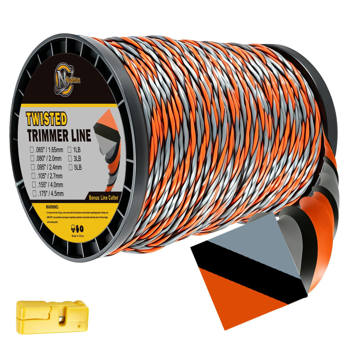 Nuphtun front packaging showing 5-pound spool and product benefits