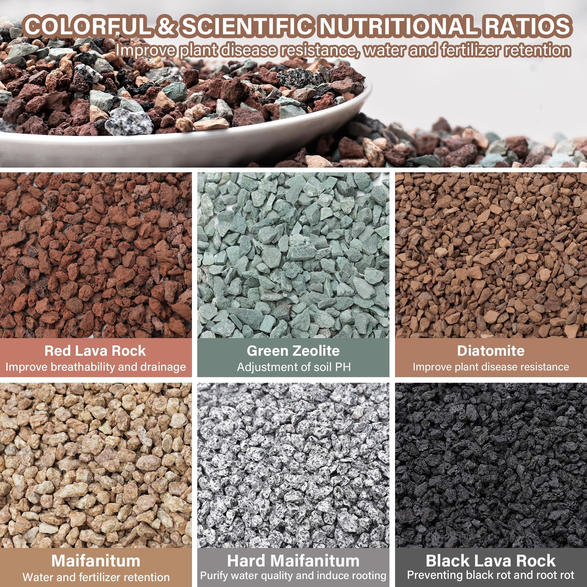 NUPICK close-up of 3/8" grains highlighting porous texture for drainage