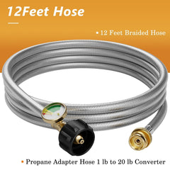 NUPICK coiled 12ft hose offering flexible reach and convenient storage