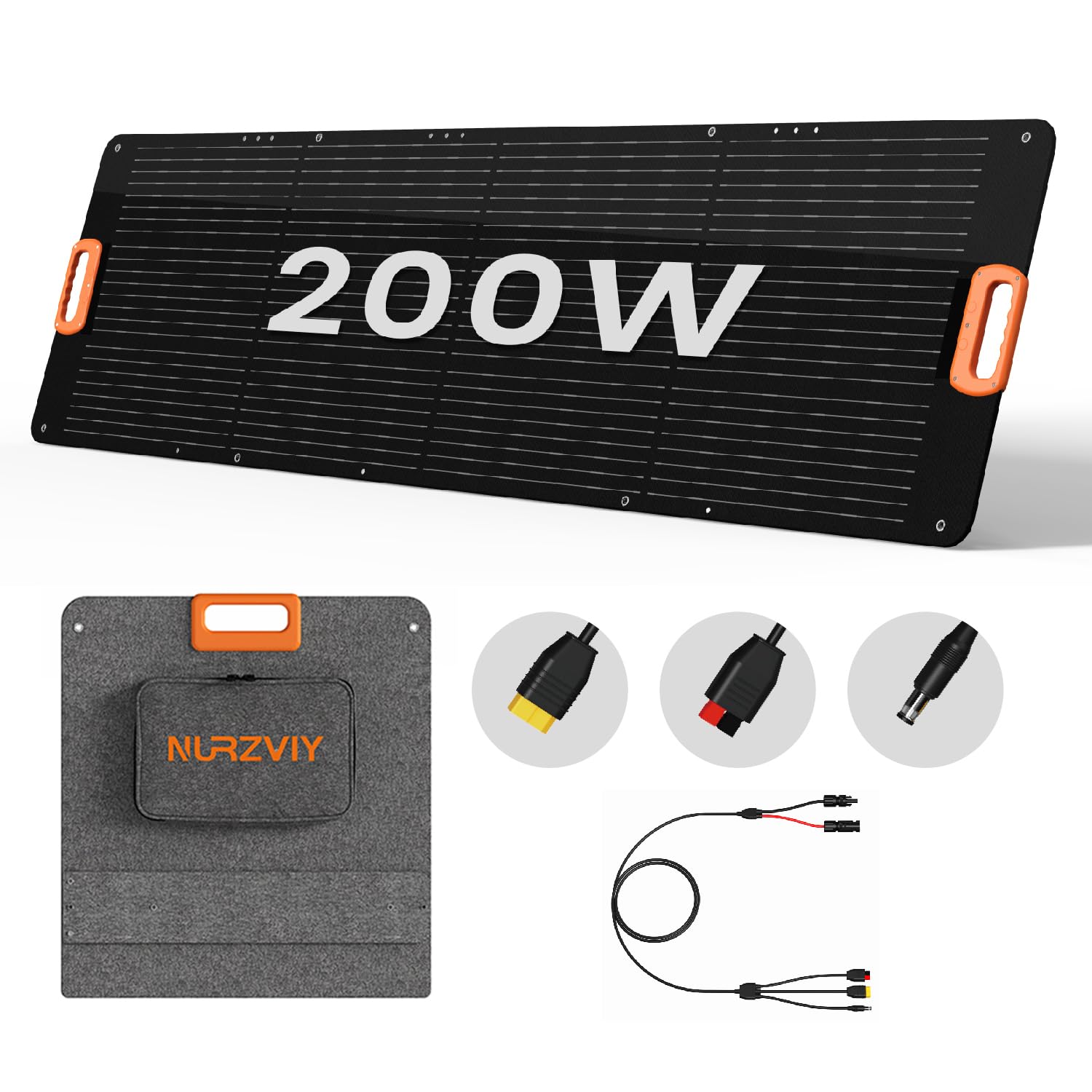 NURZVIY folded front view showing compact portability and easy transport