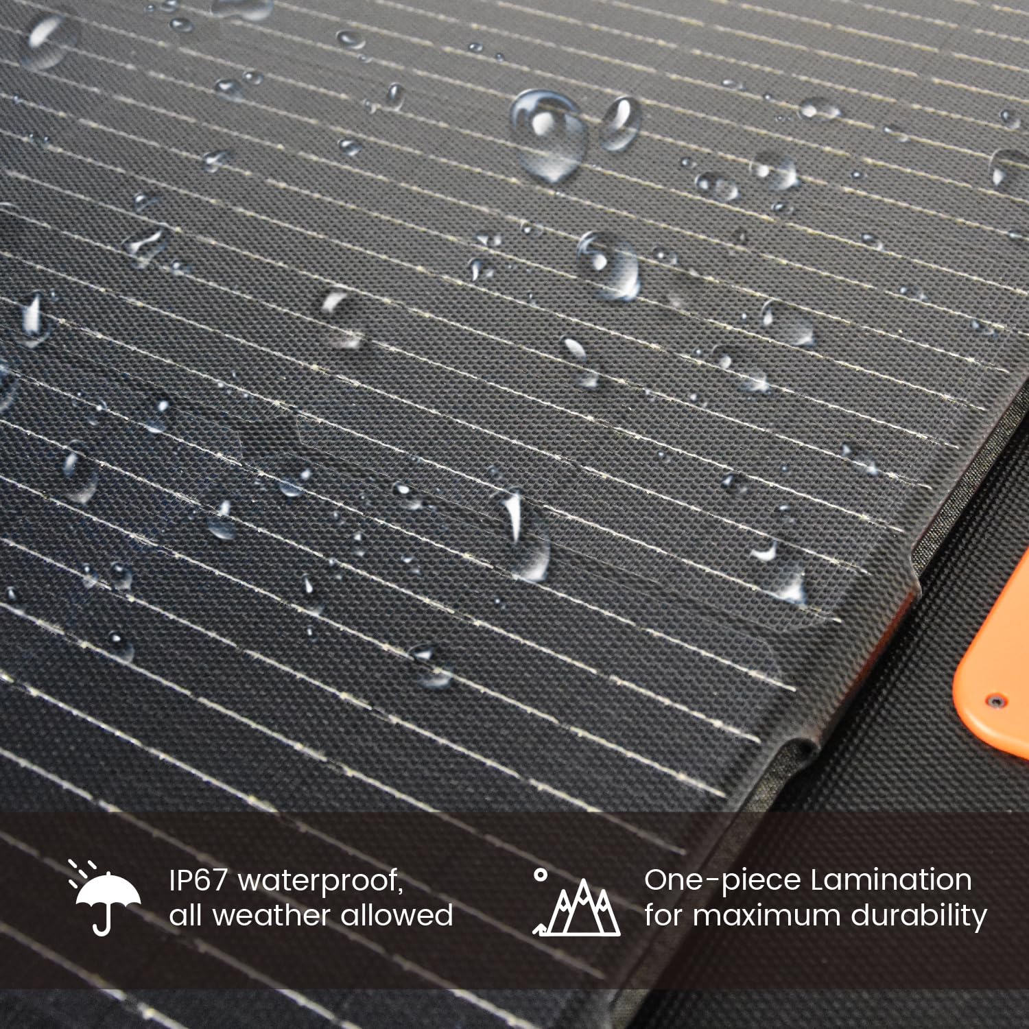 NURZVIY secured with grommets on an RV roof for stable mounting