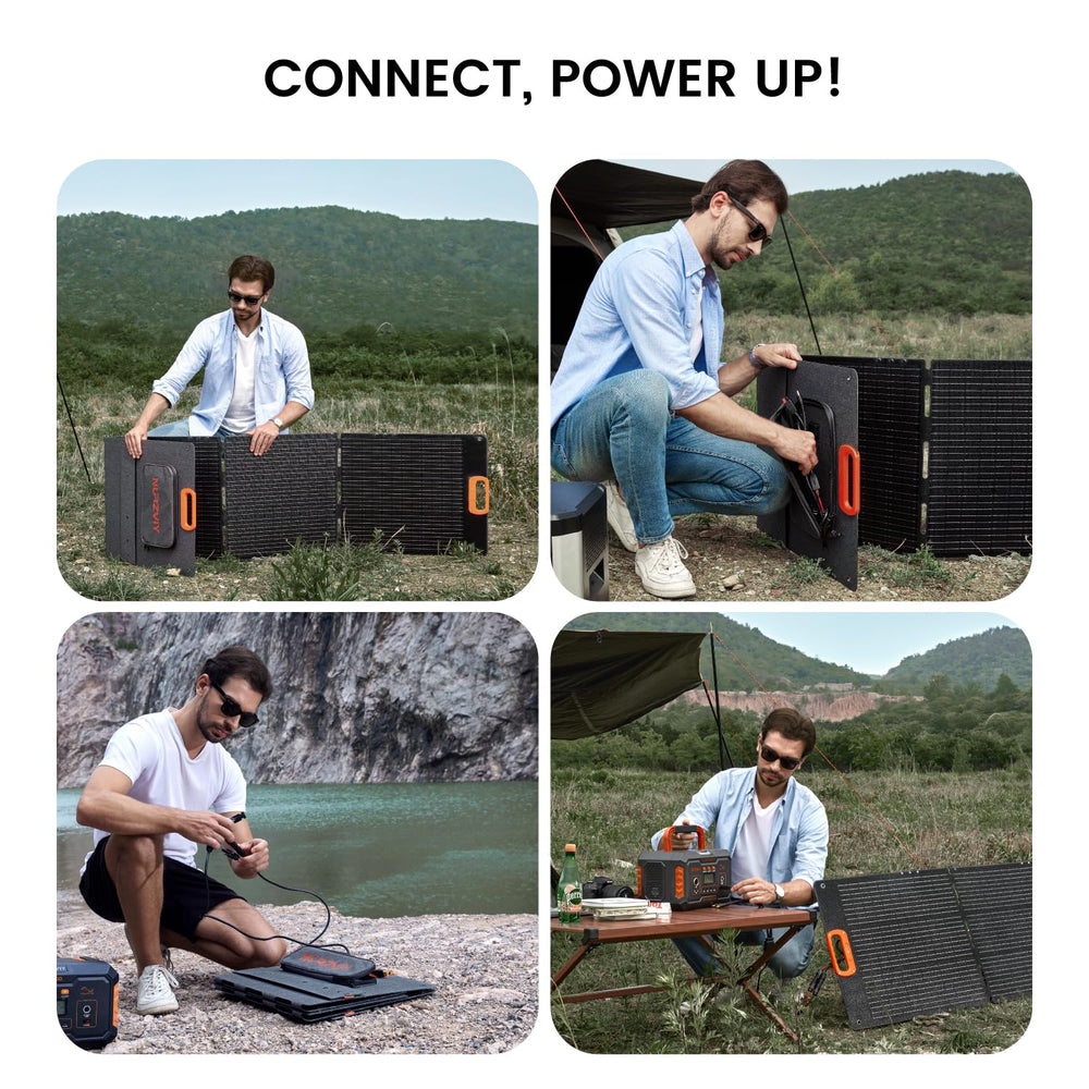 NURZVIY adjustable kickstand positioned to improve solar angle and output