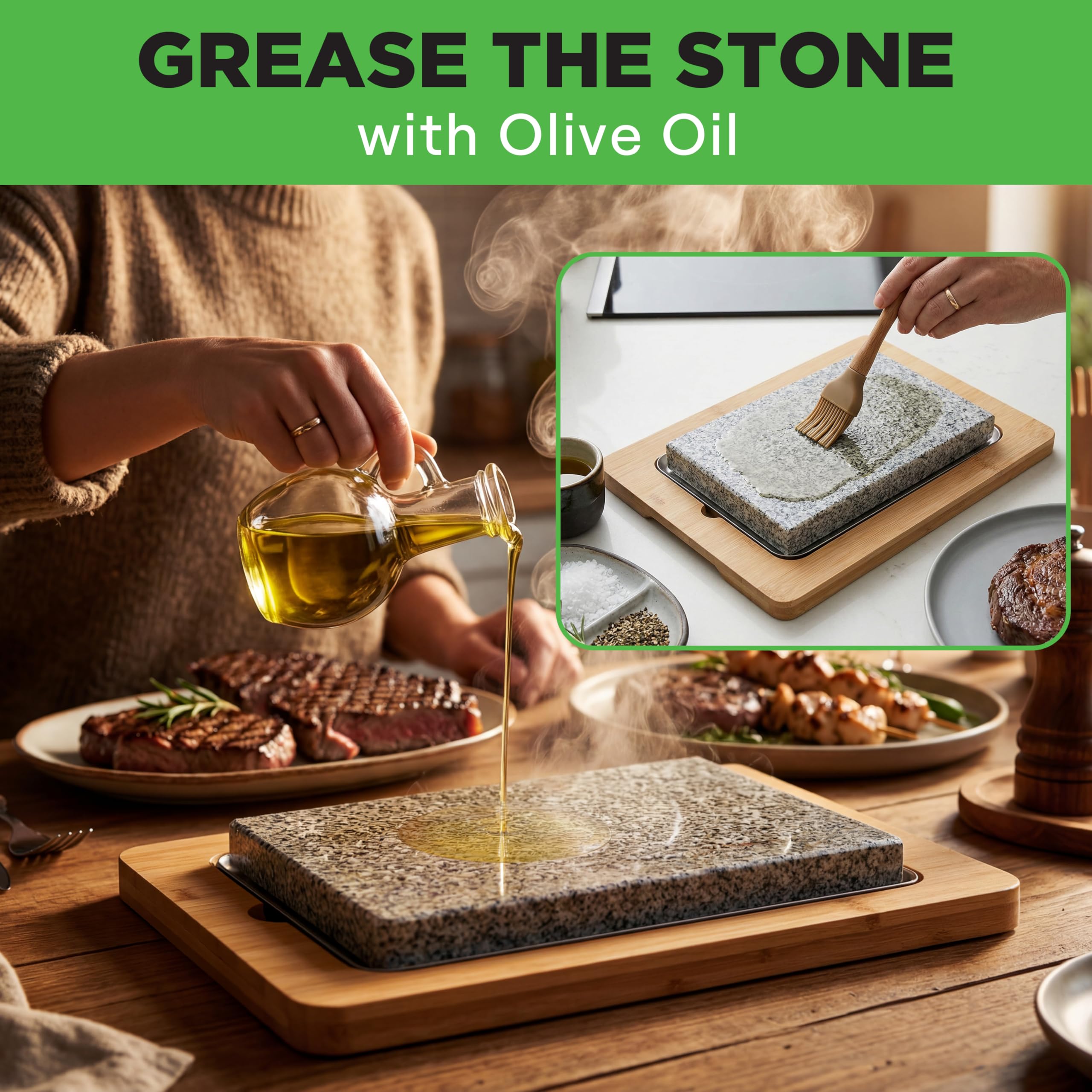 NutriChef grill size comparison beside dinner plate showing compact footprint benefit