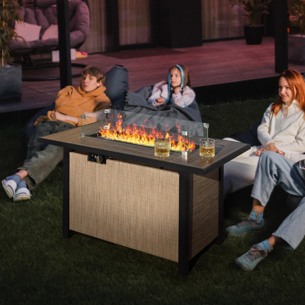 NUU GARDEN nighttime lifestyle view enhancing outdoor ambiance