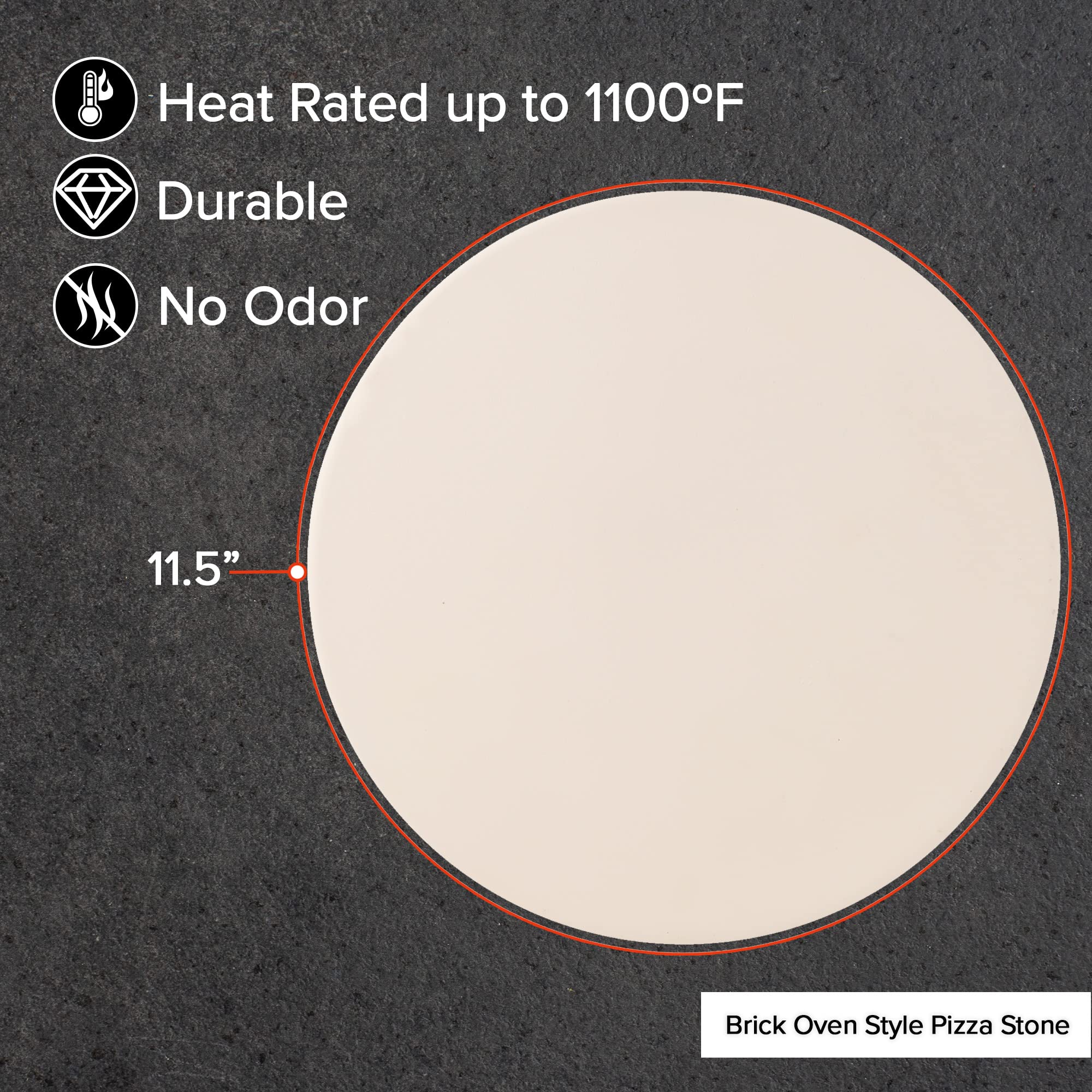 Nuwave packaging and label showing heat rating and durable construction