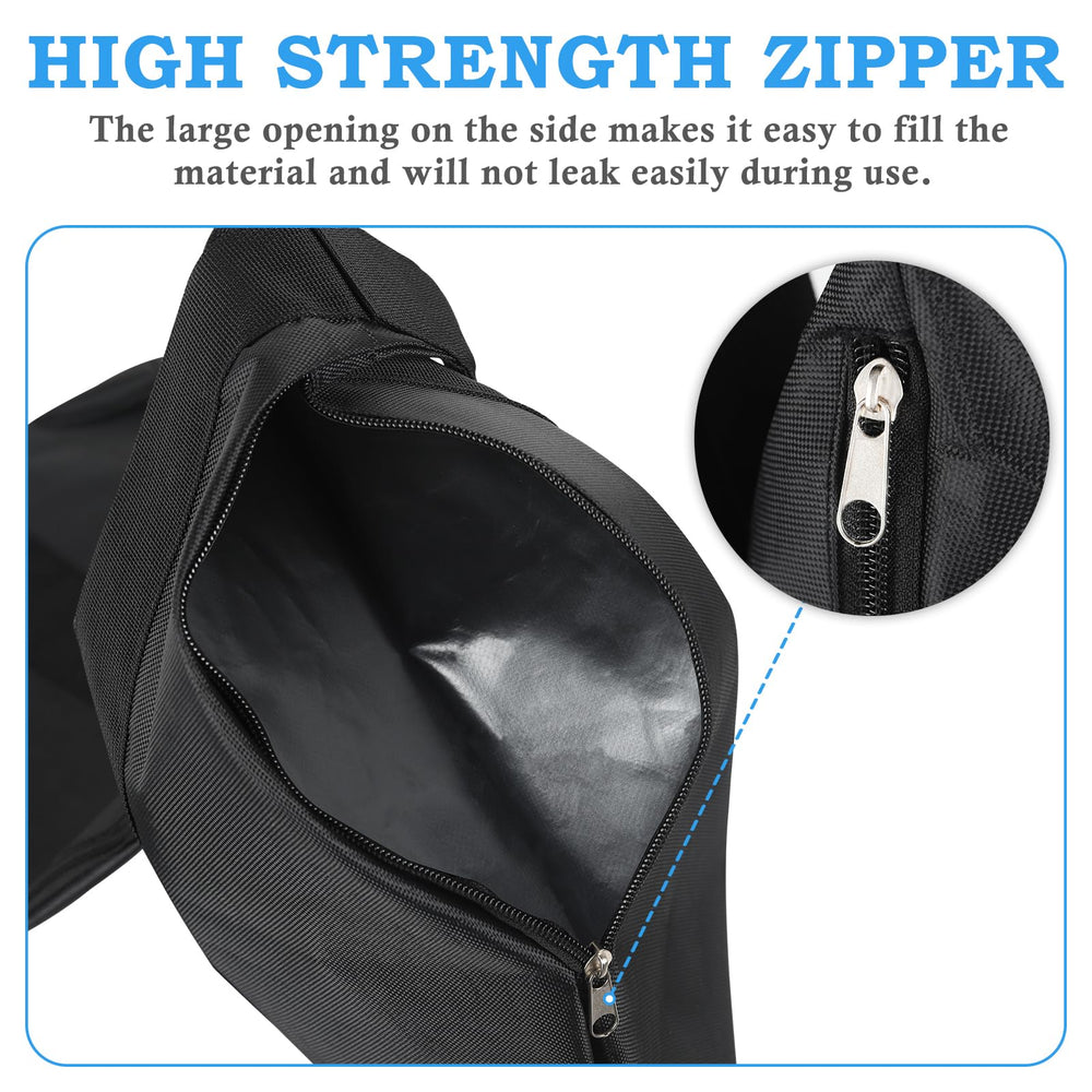 NVAAV sandbag beside measuring tape showing large 17.3x13.9 size
