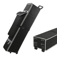 NVAAV front view of canopy bag showing full-length zipper and flap benefit: organized transport
