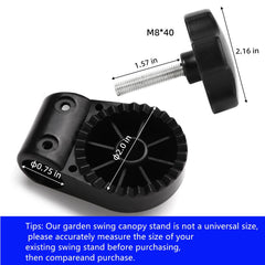 NXIEBFEK close-up of rotatable gear teeth for secure canopy angle adjustment