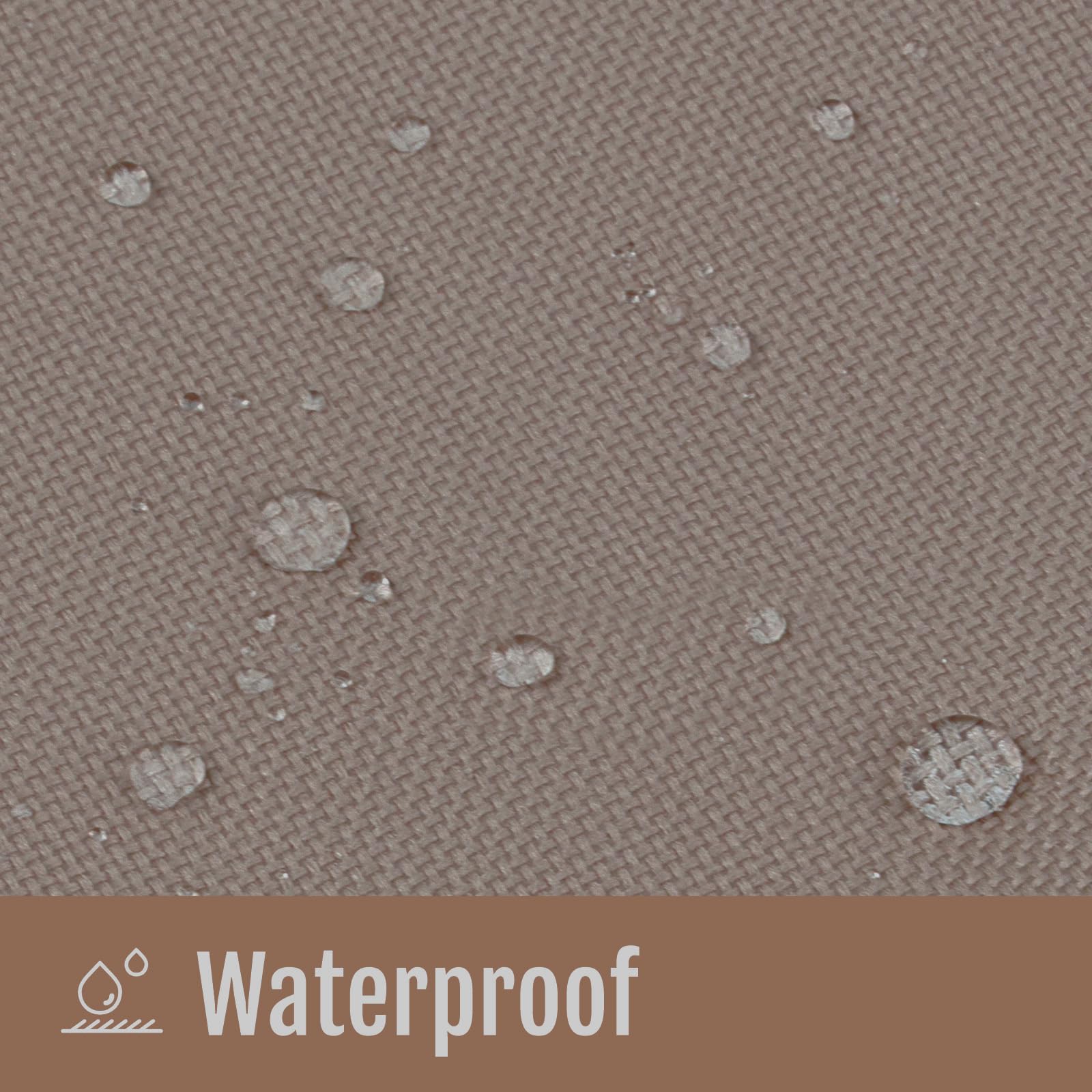 NXIEBFEK fabric water beading demo illustrating waterproof benefit