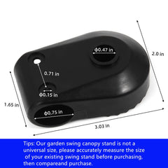 NXIEBFEK replacement fitting beside a ruler showing size for accurate measurement