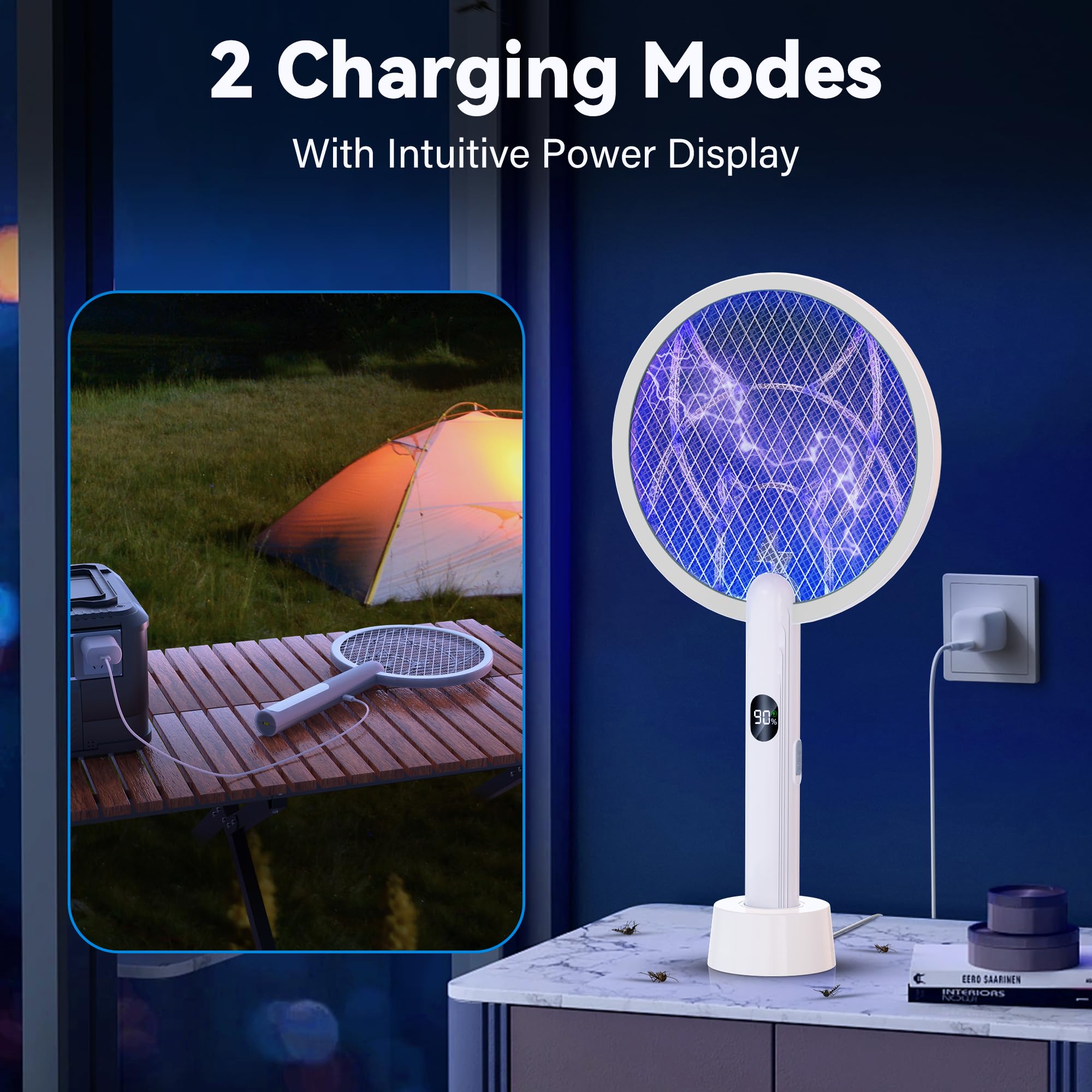 Nymrix handle with battery display visible, shows remaining charge convenience