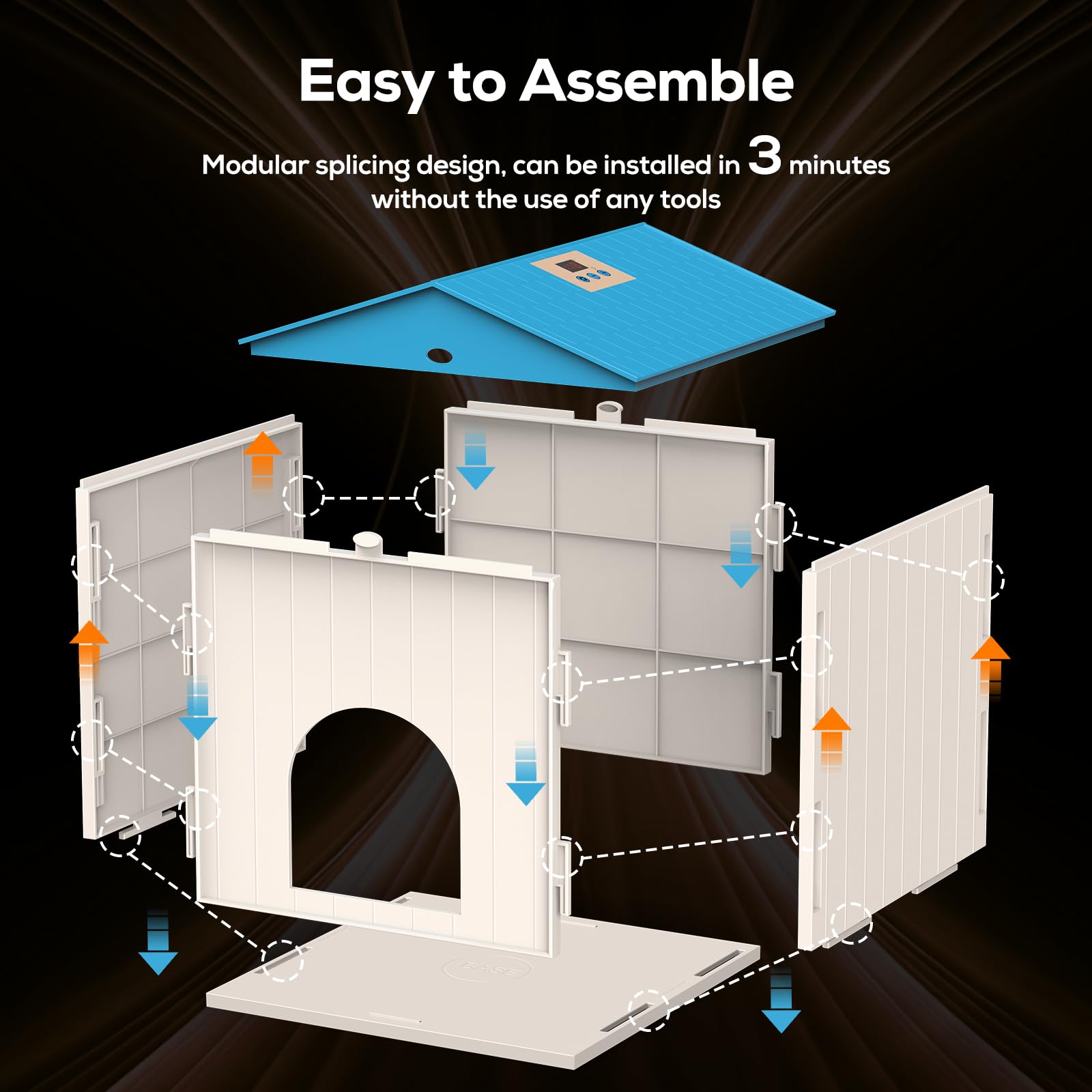 NyPots assembled in brooder box showing ready-to-use setup benefit