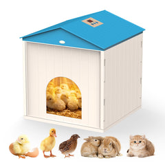 NyPots brooder plate front view showing compact heating surface and housing benefit warmth
