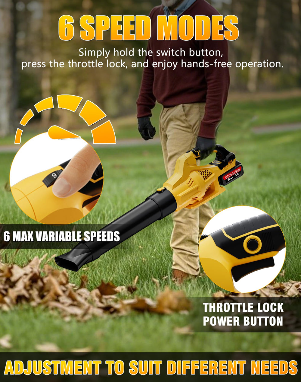 Nyveyoo rubber grip detail offering comfortable one-handed use benefit