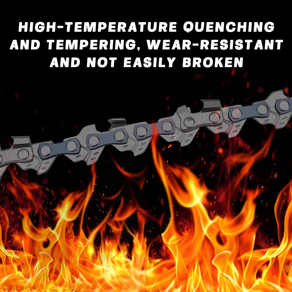 O-CONN chain cutting wood showing smooth performance and reduced fatigue