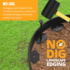 O-Maraco edging side view highlighting durable thickness and weather resistance benefit