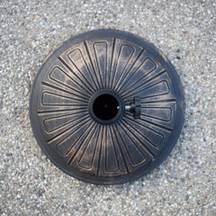 Oakland Living close-up of E-coated tube and tension screw offering secure umbrella hold
