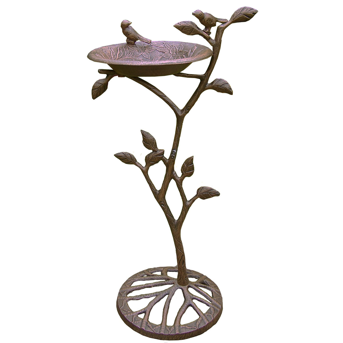 Oakland Living front view of bird bath showing classic silhouette and curb appeal