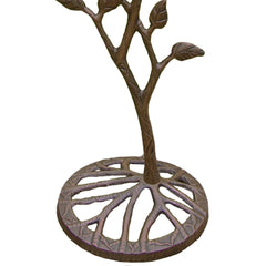 Oakland Living side detail of cast branch design highlighting decorative realism