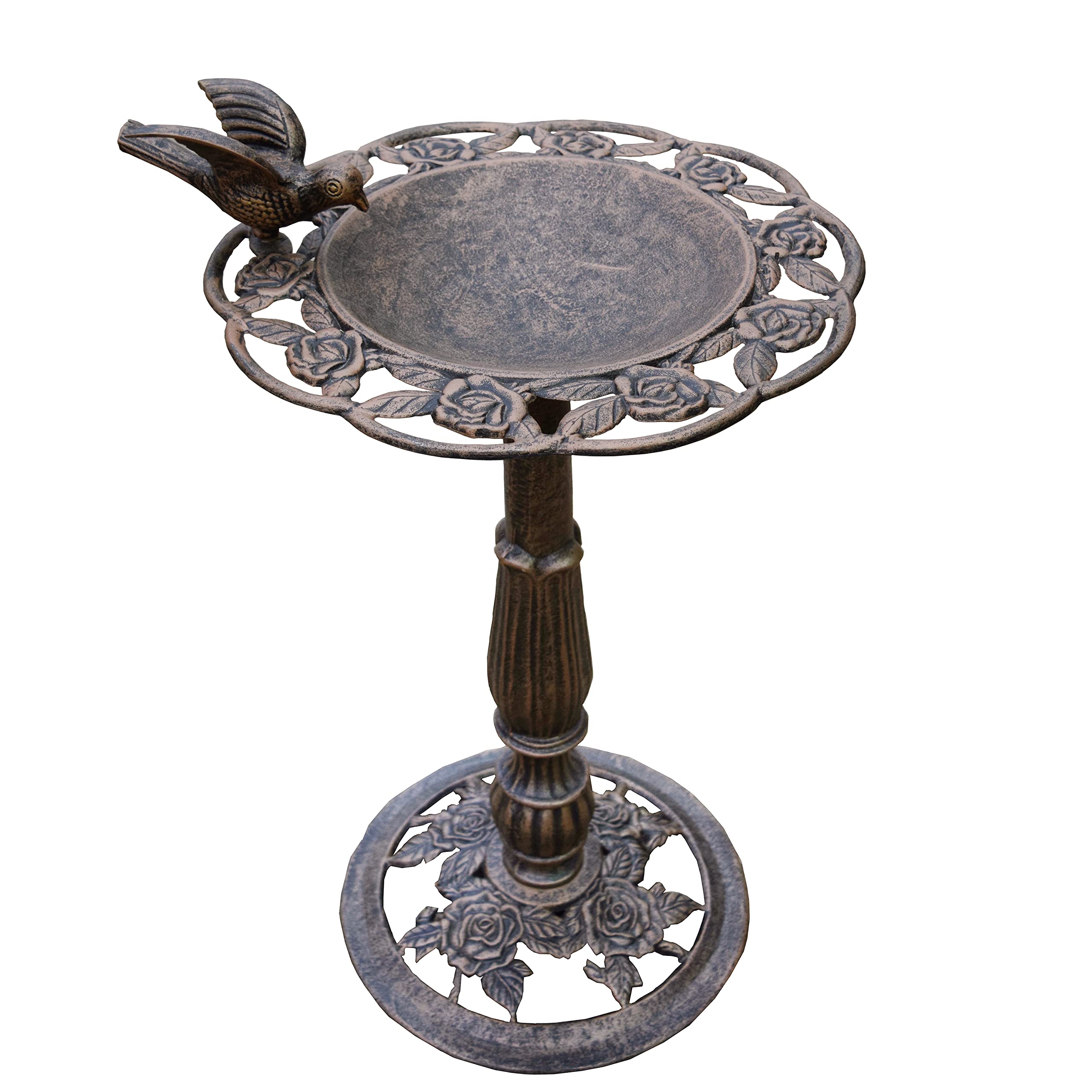 Oakland Living front view of bird bath showing classic shape and curb appeal
