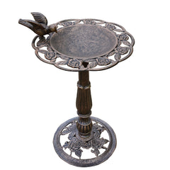 Oakland Living front view of bird bath showing classic shape and curb appeal
