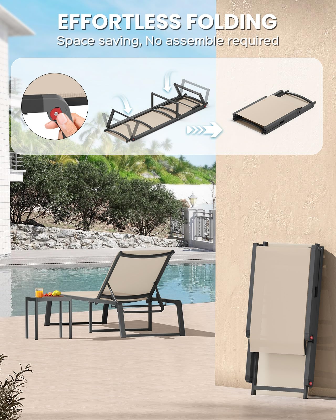 Oasbira folded flat for compact storage and easy trunk transport
