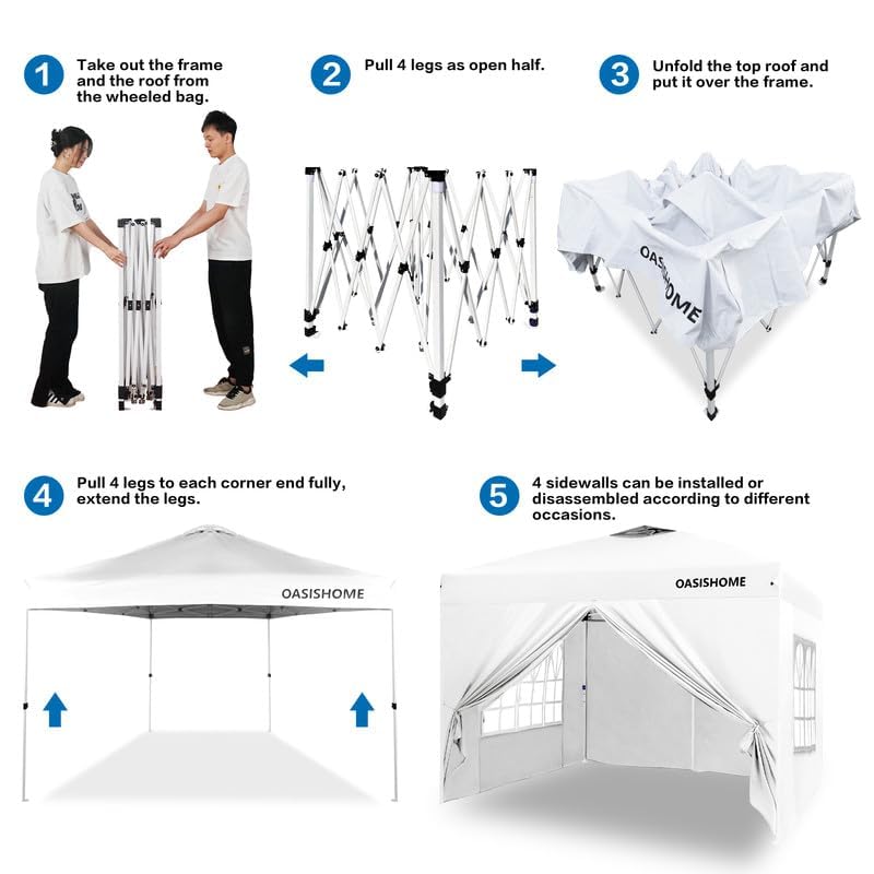 OASISHOME gazebo set up in backyard illustrating family-friendly outdoor shade