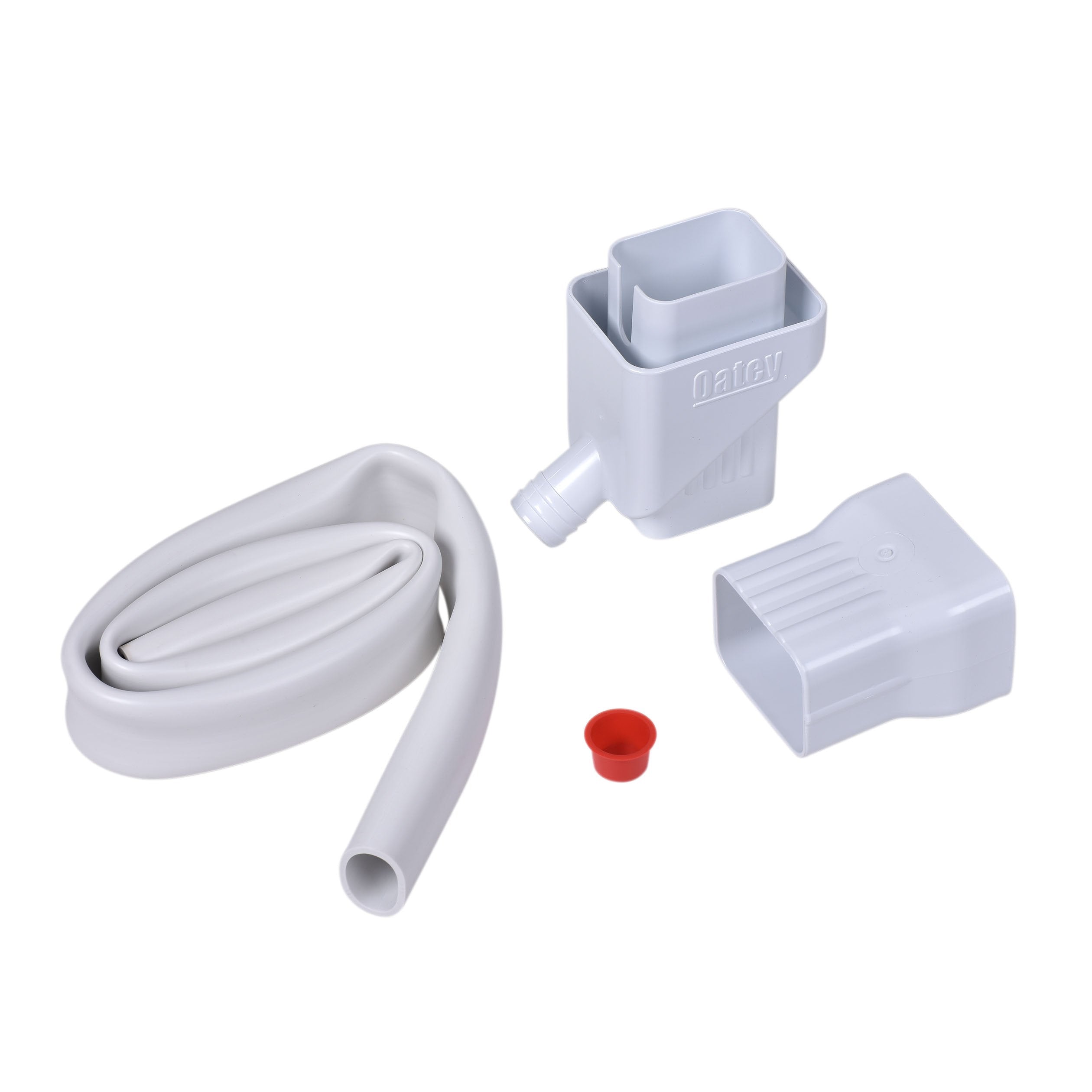 Oatey front view of Mystic diverter showing compact design and easy installation benefit