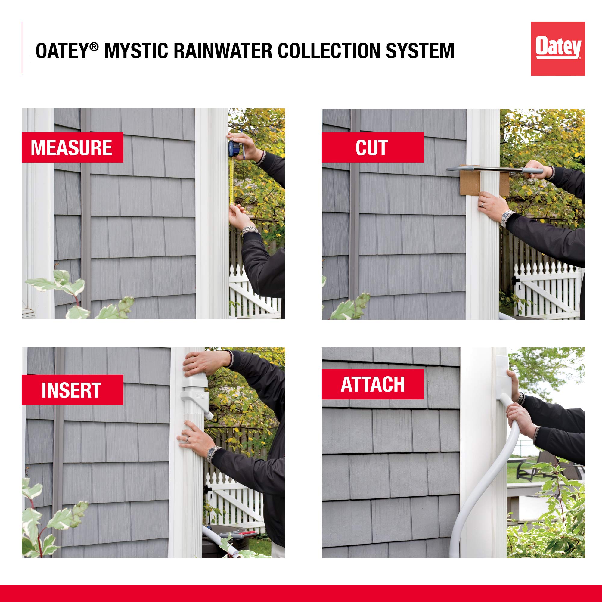 Oatey UV-resistant surface texture showing durable material for long outdoor life