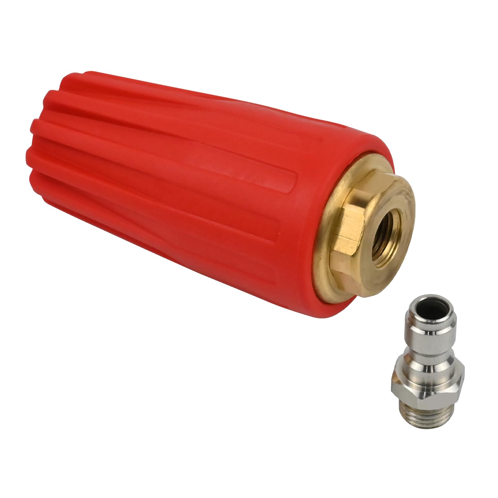 Obida turbo nozzle front view showing robust build and easy attachment benefit