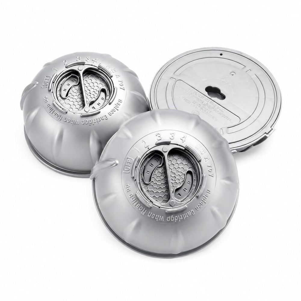 OBMAO front packaging showing three hot tub chlorine cartridges and clear purpose