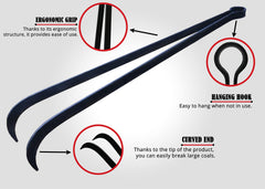 OC TRADE ergonomic handle grip detail for non-pinching comfortable use