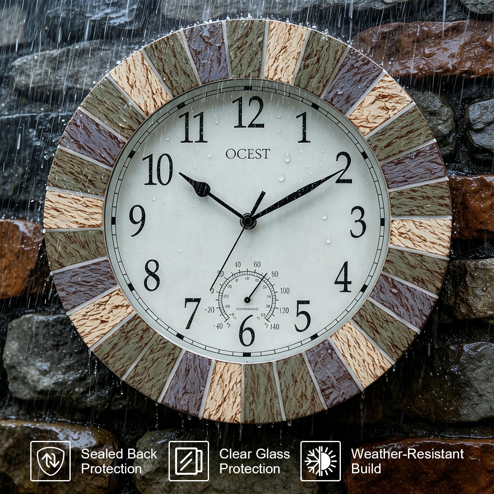 OCEST close-up on bold numerals and hands highlighting quick visibility benefit