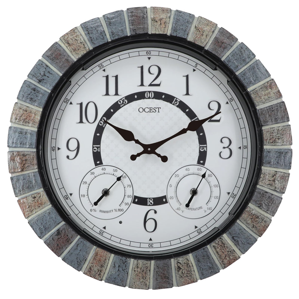 OCEST front view of 18-inch clock showing large clear numbers and readable face