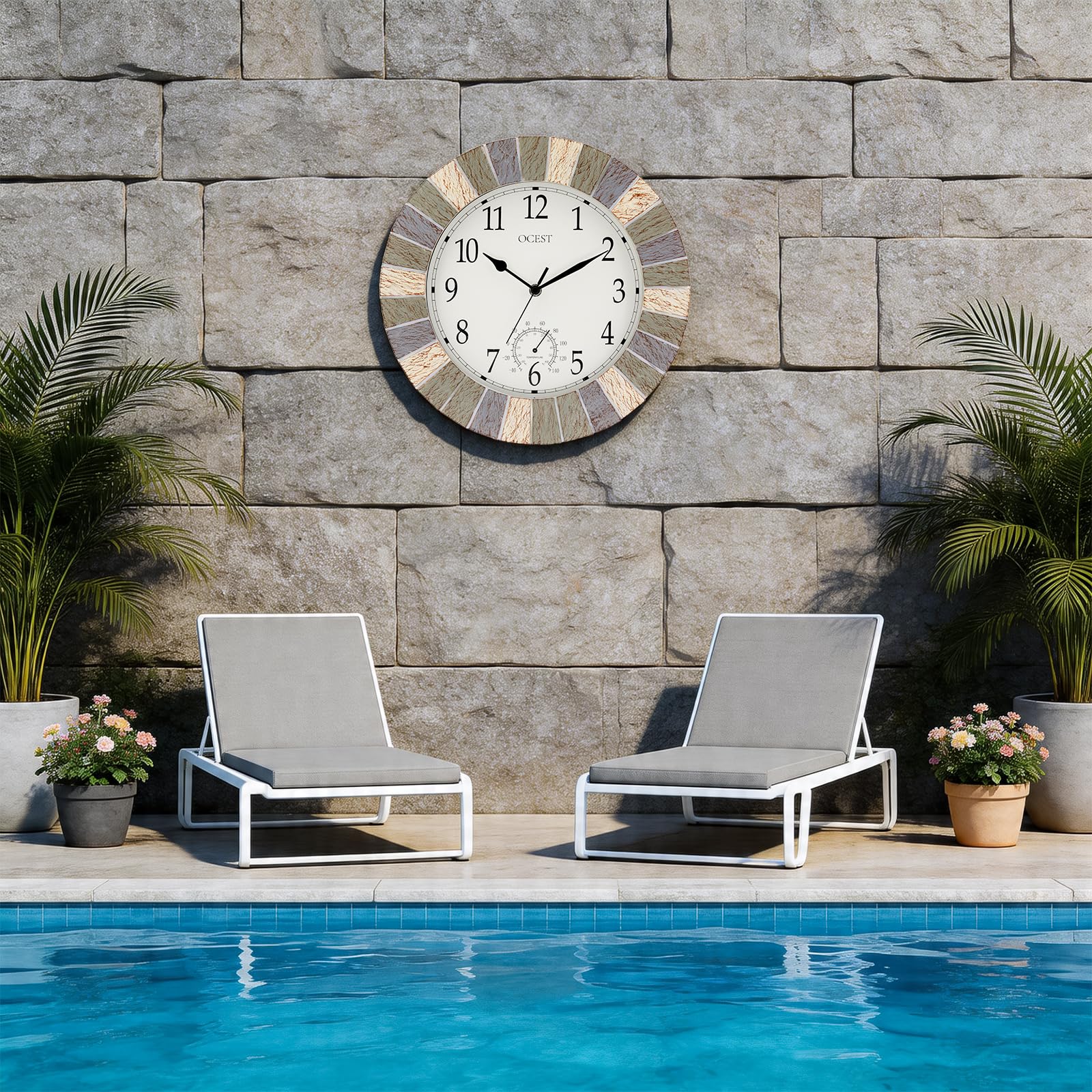 OCEST dial close-up featuring built-in thermometer for instant temperature reference