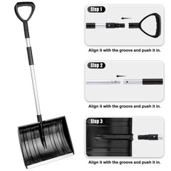 OCGIG assembled full length shovel demonstrating comfortable reach and leverage